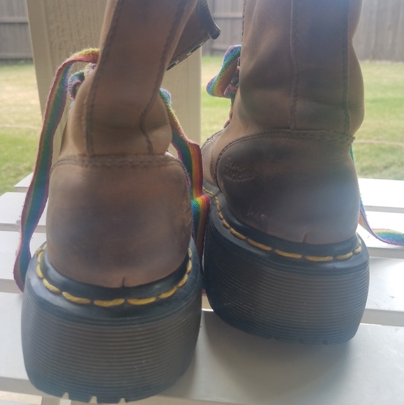 Dr. Martens 2A73 Brown Leather Boots - Picture 3 of 10
